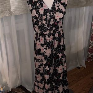 NEW Floral Summer Dress Ruffles SZ L